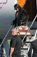 KIM KARDASHIAN Leaves a Private Jet in Los Angeles 01/17/2017