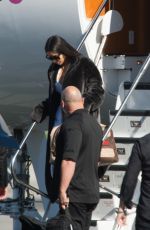 KIM KARDASHIAN Leaves a Private Jet in Los Angeles 01/17/2017