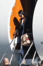KIM KARDASHIAN Leaves a Private Jet in Los Angeles 01/17/2017