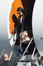 KIM KARDASHIAN Leaves a Private Jet in Los Angeles 01/17/2017