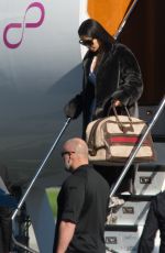 KIM KARDASHIAN Leaves a Private Jet in Los Angeles 01/17/2017