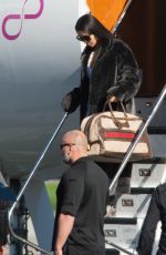 KIM KARDASHIAN Leaves a Private Jet in Los Angeles 01/17/2017
