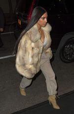 KIM KARDASHIAN Out in New York 01/16/2017