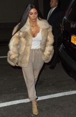 KIM KARDASHIAN Out in New York 01/16/2017