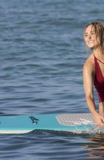 KIMBERLEY GARNER in Swimsuit Paddleboarding in San Tropez 01/04/2017