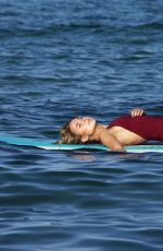 KIMBERLEY GARNER in Swimsuit Paddleboarding in San Tropez 01/04/2017