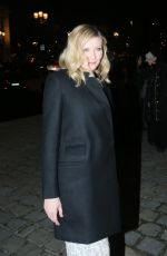 KIRSTEN DUNST Arrives at Ralph & Russo Fashion Show at Paris Fashion Week 01/23/2017