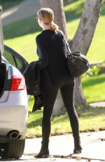 KIRSTEN DUNST Leaves Her Home in Los Angeles 01/14/2017