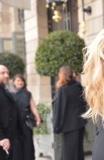 KIRSTEN DUNST Leaves Her Hotel in Paris 01/23/2017