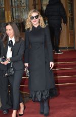 KIRSTEN DUNST Leaves Her Hotel in Paris 01/23/2017