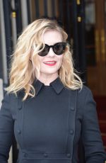 KIRSTEN DUNST Leaves Her Hotel in Paris 01/23/2017