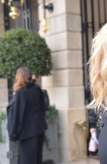 KIRSTEN DUNST Leaves Her Hotel in Paris 01/23/2017