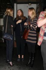 KIRSTEN DUNST Out for Dinner in West Hollywood 01/04/2017