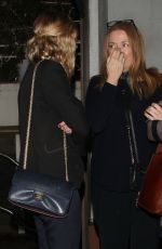 KIRSTEN DUNST Out for Dinner in West Hollywood 01/04/2017
