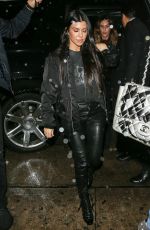 KOURTNEY KARDASHIAN Out for Dinner at Craig