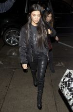 KOURTNEY KARDASHIAN Out for Dinner at Craig