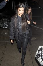KOURTNEY KARDASHIAN Out for Dinner at Craig