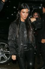 KOURTNEY KARDASHIAN Out for Dinner at Craig
