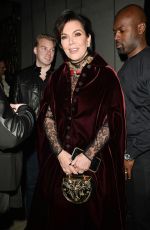 KRIS JENNER Leaves a Dinner in West Hollywood 01/06/2017
