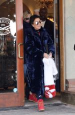 KRIS JENNER Out for Shopping in Aspen 12/30/2016