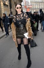 KRISTINA BAZAN at Elie Saab Fashion Show in Paris 01/25/2017
