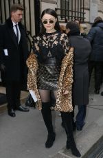 KRISTINA BAZAN at Elie Saab Fashion Show in Paris 01/25/2017