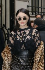 KRISTINA BAZAN at Elie Saab Fashion Show in Paris 01/25/2017