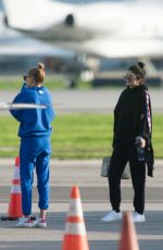 KYLIE JENNER and HAILEY BALDWIN at Airport in Van Nuys 01/18/2017