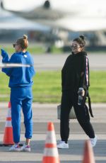 KYLIE JENNER and HAILEY BALDWIN at Airport in Van Nuys 01/18/2017