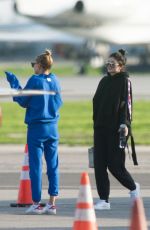 KYLIE JENNER and HAILEY BALDWIN at Airport in Van Nuys 01/18/2017
