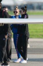 KYLIE JENNER and HAILEY BALDWIN at Airport in Van Nuys 01/18/2017