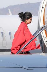 KYLIE JENNER Boarding a Private Jet in Los Angeles 01/26/2017