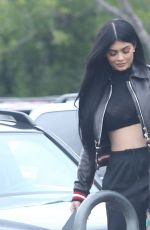 KYLIE JENNER in a Givenchy Pants Out in Calabasas 01/05/2017