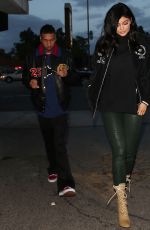 KYLIE JENNER Out for Dinner at Kabuki Restaurant in Los Angeles 01/11/2017