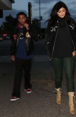 KYLIE JENNER Out for Dinner at Kabuki Restaurant in Los Angeles 01/11/2017
