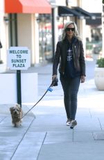 LADY VICTORIA HERVEY Out with Her Dog in West Hollywood 01/26/2017
