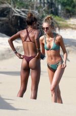LAIS RIBEIRO, ROMEE STRIJD and JASMINE TOOKES in Bikinis at a Beach in Trancoso 12/30/2016