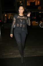 LALA ANTHONY Out for Dinner at Nobu in New York 01/12/2017