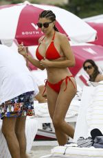 LARSA PIPPEN in Bikini on the Beach in Miami 01/06/2017