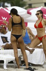 LARSA PIPPEN in Bikini on the Beach in Miami 01/06/2017