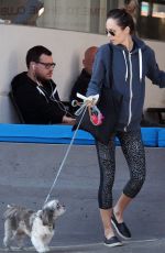 LAURA VANDERVOORT in Leggings Walks Her Dog Out in West Hollywood 01/26/2017