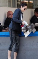 LAURA VANDERVOORT in Leggings Walks Her Dog Out in West Hollywood 01/26/2017