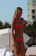 LAUREN ASHLEY in Bikini on the Beach in Miami 01/30/2017