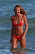 LAUREN ASHLEY in Bikini on the Beach in Miami 01/30/2017