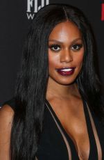 LAVERNE COX at Weinstein Company and Netflix Golden Globe Party in Beverly Hills 01/08/2017