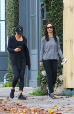LEA MICHELE and CARA SANTANA Out in West Hollywood 01/07/2017
