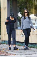 LEA MICHELE and CARA SANTANA Out in West Hollywood 01/07/2017