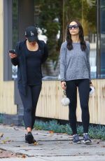 LEA MICHELE and CARA SANTANA Out in West Hollywood 01/07/2017