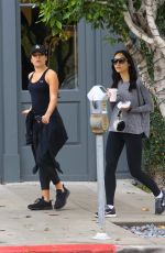 LEA MICHELE and CARA SANTANA Out in West Hollywood 01/07/2017