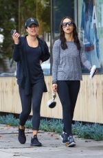 LEA MICHELE and CARA SANTANA Out in West Hollywood 01/07/2017